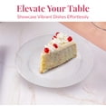 thumbnail image 2 of Prestee 100 Clear Plastic Plates - 6.25 inch Disposable Plates | Fancy Dessert Plates | Hard Round Party Plates | Elegant Appetizer Plates | Heavy Duty Wedding Plates | Small Cake Plates [Diamond], 2 of 8