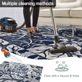 Tree Indoor Outdoor Rugs 4x6 Ft, Bare Branches Woods Blue White Outdoor ...