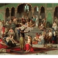 thumbnail image 3 of Georges-François Guiaud 22x20 Black Modern Framed Museum Art Print Titled - The Dancers of Harem, 3 of 5