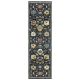 thumbnail image 2 of Woven Trends Flormap FR02L - Modern Vintage Inspired Geometric Dot Floral Pattern, Stain Resistant, Living Room, Bedroom, Office, Pet Friendly Polypropylene Area Rug in Blue - 10' X 13', 2 of 2