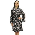 thumbnail image 4 of Bimba Women's Floral Printed Bridesmaid Full Sleeve Kimono Robe Nightwear - 26, 4 of 5