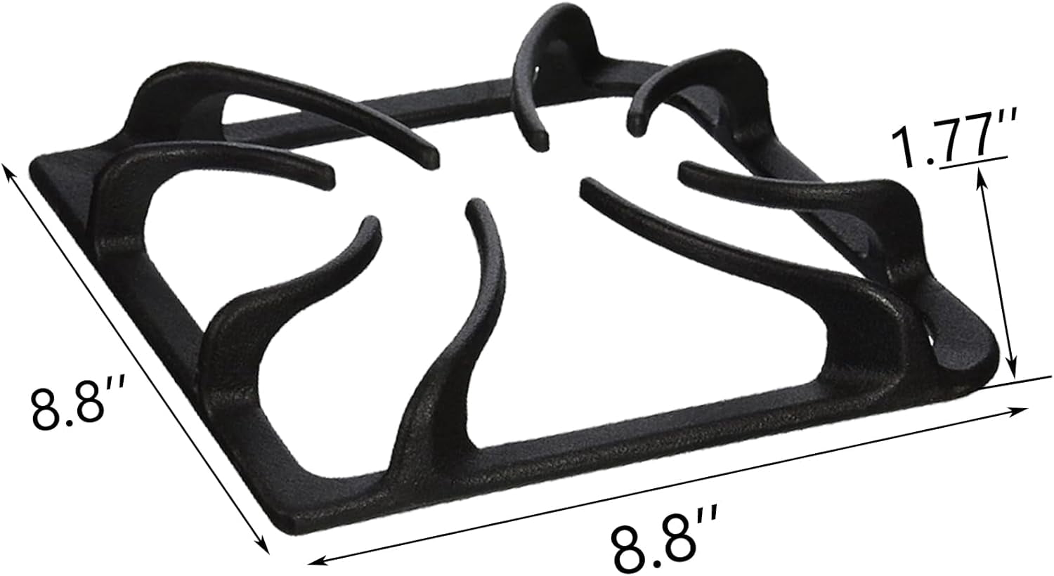 316202405 Cast Iron 4 Burner Grate Replacement for Frigidaire Gas Oven Stove grate Range Stove Top Parts 8-7/8'' x 8-7/8''