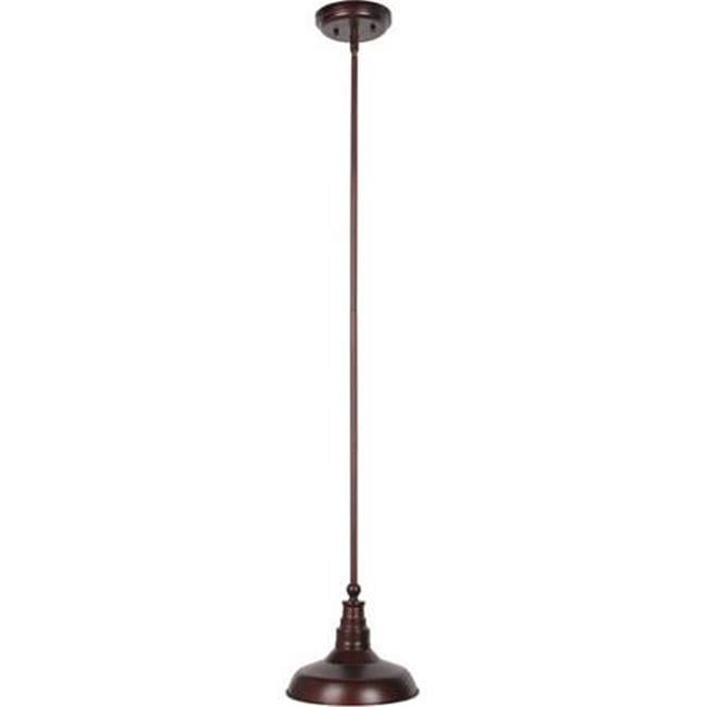Design House 519827 Kimball 1 Light Pendant Galvanized Steel Finish
