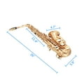 thumbnail image 3 of Glarry Eb Alto Saxophone Kit w/ 11 Reeds Case Carekit and More, Gold, 3 of 9
