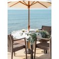 thumbnail image 2 of Outdoor Tablecloth with Umbrella Hole and Zipper, Green Snowman Christmas Square Table Cloth 60x60 Inch Waterproof Tablecloth, Eucalyptus Leaves Xmas Snowflake Picnic Table Cover for Patio Camping, 2 of 7