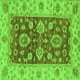 thumbnail image 1 of Ahgly Company Indoor Square Oriental Green Traditional Area Rugs, 5' Square, 1 of 4