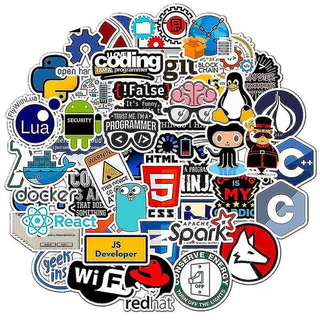 Electronics Stickers Decals Programming/technology Stickers For Computer/laptopbrhone