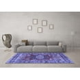 thumbnail image 3 of Ahgly Company Indoor Rectangle Persian Blue Traditional Area Rugs, 5' x 7', 3 of 4