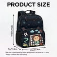 thumbnail image 7 of Jeiento Cute Axolotl 13.5 Inch Lightweight Toddler Backpack for Preschool & Kindergarten, Football Kids School Bag for Girls 2-5, 5 Pocket Bookbag, 7 of 7