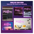 thumbnail image 6 of Pink Neon Sign - You're Like Really Pretty - 27.5x12 inch LED Wall Decor with Remote, 6 of 7