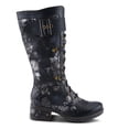 thumbnail image 5 of L'Artiste Kisha Boss Calf High Leather Boots – Hand-Painted Comfort, 5 of 8