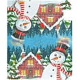 thumbnail image 4 of Christmas Landscape Tree Snowman Santa Sleigh Reindeers Magnetic Mailbox Cover for Standard Mailboxes, 4 of 6