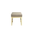 thumbnail image 5 of American Home Classic Laurence 18" Steel/PU Fabric Stool in Gold/Sand Gray, 5 of 5
