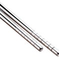 thumbnail image 1 of Reusable Silver Chopsticks Dishwasher Safe, Square Lightweight Non-Slip Chop Sticks Easy to Use for Home Kitchen Hotel Restaurant, 1 of 5