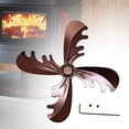 thumbnail image 1 of Aspas de ventilador para hogar, estufas de leña, aspas de ventilador para hogar de 18cm, forma de Reno, Metal, pequeño, duradero, ventilador de estufa bronce Macarena Ventilador de chimenea, 1 of 8