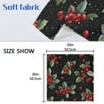 thumbnail image 5 of 1 Pack 20'' x20" Satin Table Napkins Dinner Napkins for wedding Party Decoration events Red Holly Berries Pattern, 5 of 6