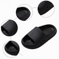 thumbnail image 6 of kpoplk Slides for Kids,Boys Girls Shower Slippers Bathroom Pool Sandals,Toddler Home House Open Toe Comfy Thick Sole Slippers,Summer Non-Slip Beach Shoes(Black,2), 6 of 6