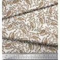 thumbnail image 2 of Soimoi Cotton Duck Fabric Leaves & Paisley Block Print Fabric by The Yard 56 Inch Wide, 2 of 3