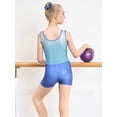 thumbnail image 4 of Gymnastics Leotards for Girls Sparkly Rhinestone Dance Unitards Biketards with Shorts Activewear, 4 of 9