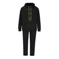 thumbnail image 2 of Mens 2 Piece Outfits Lounge Hoodie Oversized Sweatshirt Jogger Sweatpants Y2K Tracksuit Sweatsuit Set Fall Clothes, 2 of 5