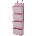 thumbnail image 3 of Delta Children 4-Pocket Hanging Wall Organizer, Barely Pink, 3 of 5