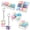 LED|Solid, variant on Colorful Keyboard Clicker Keychain Toys, Mini Press Button Fidget Toys with Multiple Keys, Portable Sensory Stress Relief Gadget for Travel, Office and Daily Carry