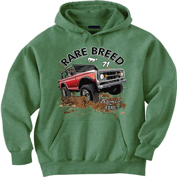 Rare Breed 1971 Ford Bronco Hoodie Sweatshirt Clothing Accessories Gifts Mens