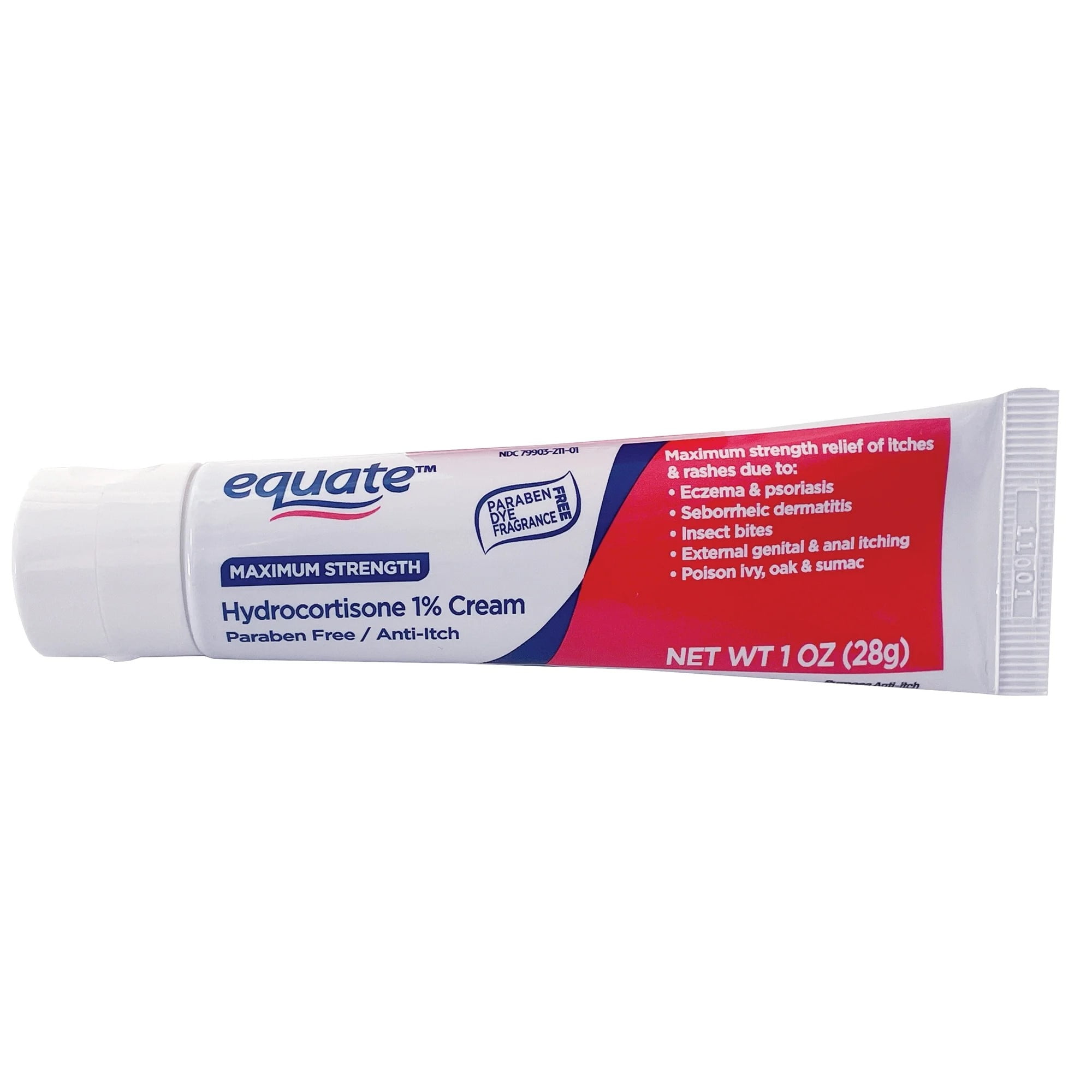 (3 pack) Equate Maximum Strength Anti Itch Hydrocortisone Cream, Paraben Free, 1 oz