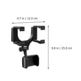 thumbnail image 4 of MERRYHAPY Universal Phone Holder, Black, Durable ABS, Quick Install for 4-65 Inch Phones 2Pcs, 4 of 6