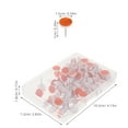 thumbnail image 2 of RENACLIPY 100 Pcs Orange Reflective Trail Markers Metal for Outdoor Hiking Camping Safety, 2 of 8