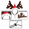 thumbnail image 4 of Accesorios navideños para perros, diadema con astas de reno y alce, gorro de Papá Noel, disfraz navideño genial para perros, lindos accesorios para la cabeza, 4 of 6