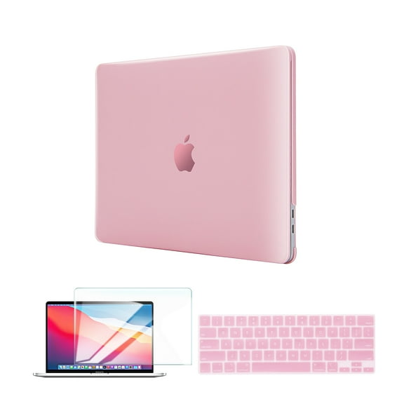 Techprotectus Laptop Case with Keyboard Cover and Screen Protector Rose Quartz Plastic