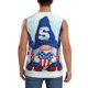 thumbnail image 4 of Fotbe Cute Gnomes in USA Men's Camiseta sin Mangas Estampada para Hombres, Playera Casual para Gimnasio, Entrenamiento, Playa-XX-Large, 4 of 7