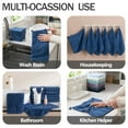 thumbnail image 3 of 12 Pack Kitchen Washcloths, 13"x13" Large Thick Dishcloths for Drying Dishes, Ultra Soft Microfiber Towels Quick Dry Super Absorbent Wash Cloths Set for Kitchen Cleaning (Navy), 3 of 9