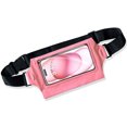 thumbnail image 1 of Wosthever Riñonera impermeable para natación, específica para surf. Gran capacidad, cómoda y fácil de usar para escalar, hacer senderismo y Ropa Deportiva, Zapatos polvo de macarrón Talla única, 1 of 6