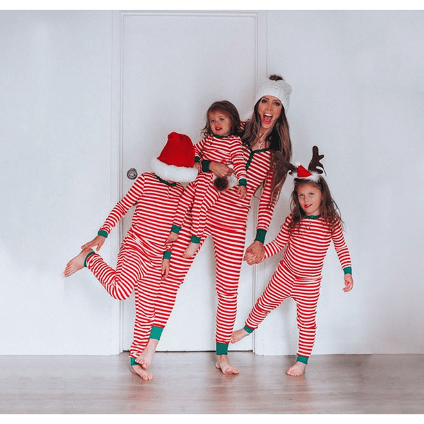 Pyjamas de famille assortis de Noël, vêtements de nuit de Noël