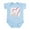 Sky Blue, variant on CafePress - World's Best Grandma Heart Infant Creeper - Baby Light Bodysuit, Size Newborn - 24 Months
