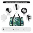 thumbnail image 4 of Honeii Peacock And Flowers Print Gym Bag,Carry on Weekender Overnight Bag, Travel Duffel Bags, Personal Item Travel Bag,Tote Bag,Workout Dance Bag, 4 of 7