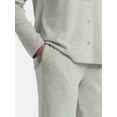 thumbnail image 3 of Lissome Women’s Soft Double Brushed Waffle Knit Notch Collar Long Sleeve Pajama Set , Sizes S-3X, 3 of 4