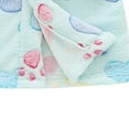 thumbnail image 5 of Utoimkio Toddler Baby Boys Girls Hooded Bathrobe Soft Flannel Bath Robe Fall Winter Floral Print Warm Pajamas Dressing Night Gown Sleepwear, 5 of 7