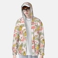 thumbnail image 2 of Kdxio Tropical Pink Flamingo Pineapple Print Women Men Sun Protection UPF 50+ Jackets Zip Up Long Sleeve Hoodie Hiking Lightweight with Pockets, 2 of 7