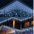 thumbnail image 3 of DONGPAI Snowflakes LED Curtain String Lights, 11.5Ft 96 LED Christmas Window Curtain Light Plug in String Light for Bedroom Wedding Birthday Party Indoor Outdoor, 3 of 8