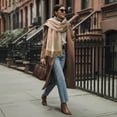 thumbnail image 6 of Bohohavn Women’s Reversible Super Soft Scarf Shawl - Long Thick Winter Wrap with Tassels - Soft, Warm, Double‑Sided for Fall/Winter Style, 6 of 7