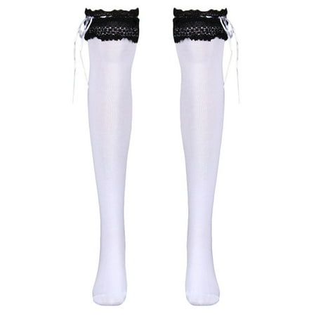 

JNGSA Lace High Tube Socks White Clearance