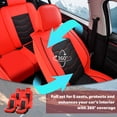 thumbnail image 4 of 2017 for SUBARU FORESTER Seat Cover, Waterproof PU Leather Full Set of 5 Seats Wear Resistance Suitable for All Seasons, Red Car Seat Covers, Pet Car Seat Covers, 4 of 9