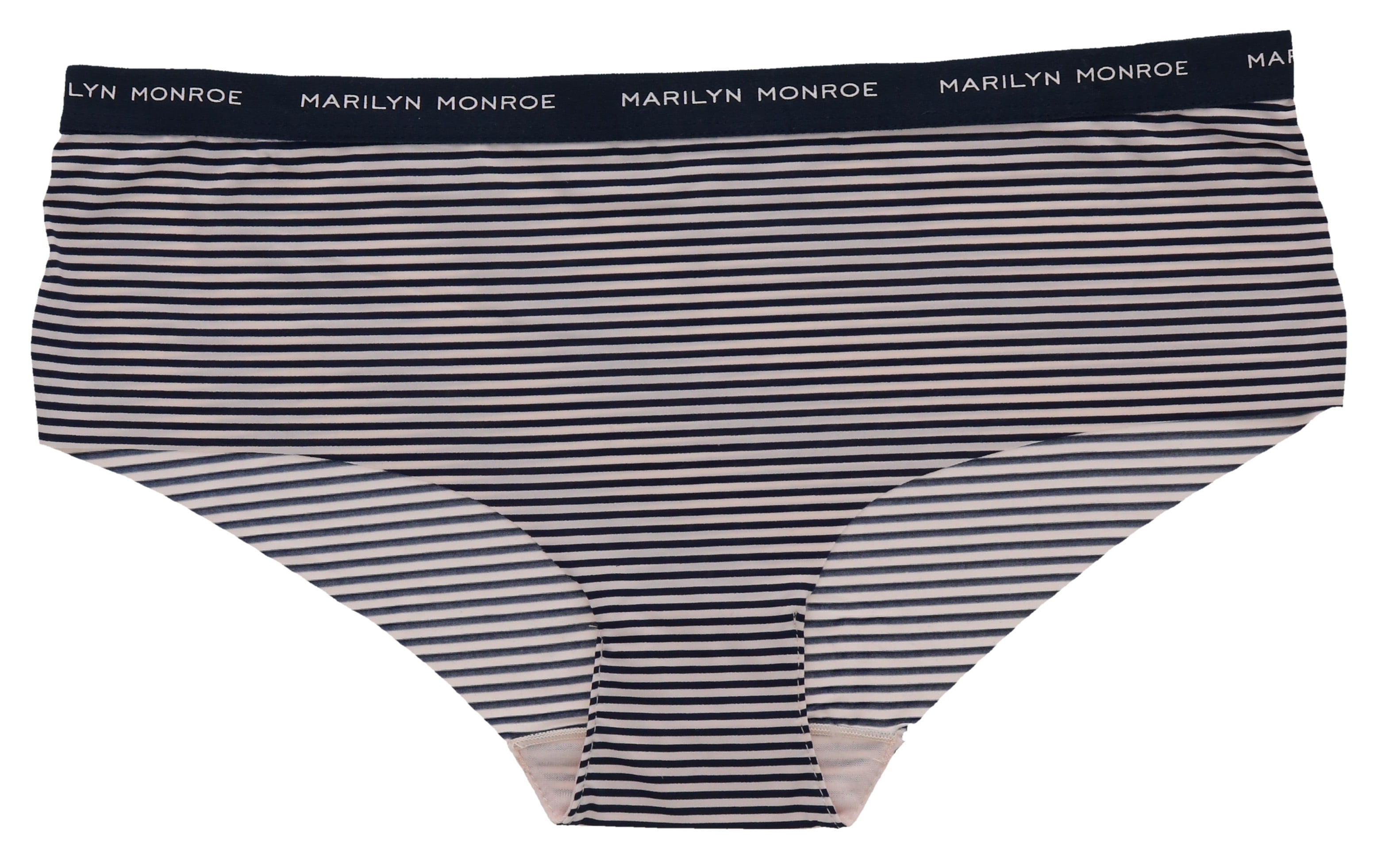 Buy Marilyn Monroe s Women's Lacey Seamless Underwear, Hi-Rise Brief Panties  (3Pr) (Small, Navy, Blush, Dusty Rose) Online at desertcartKUWAIT