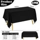 thumbnail image 2 of Mantel rectangular JALANCY, 152 x 259 cm, poliéster negro, paquete de 4, 2 of 7