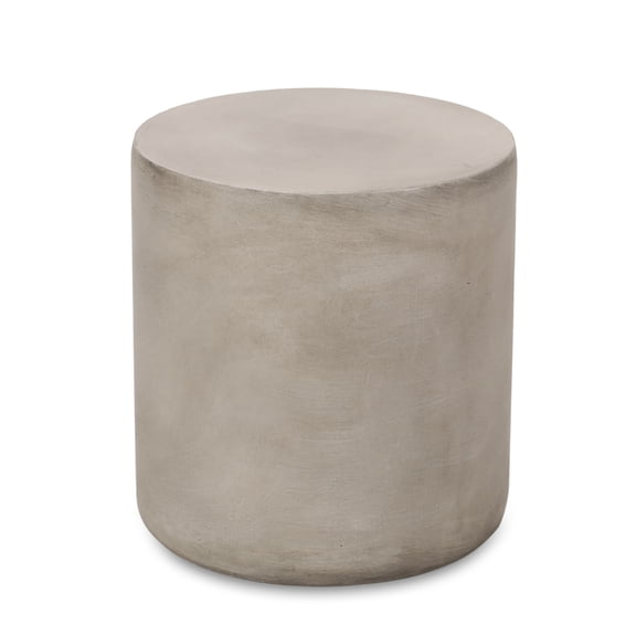 Outdoor LightWeight Concrete Side Table,Light Gray_70886.00