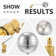 thumbnail image 2 of Shisuyan 1pc Stainless Steel Water Tower Tank Floating Ball Water Level Controller (DN20), 2 of 8