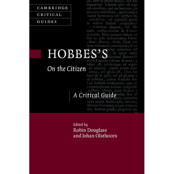 Cambridge Critical Guides Hobbes's On the Citizen, (Paperback)